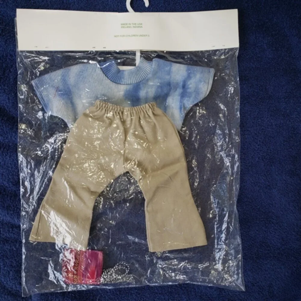 NEW American Girl Handcrafted Victory Shirt, Pants, & Mini Bag set AG 3188-1